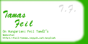 tamas feil business card